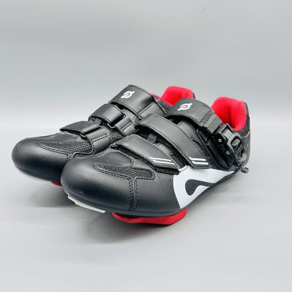 Peloton Shoes Womens 9 Black Red Cycling Look Delta Clipless Cleats Indoor Bike - Picture 4 of 12